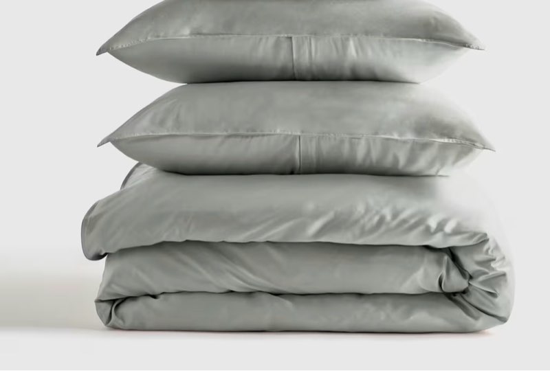 quince bamboo deluxe bedding bundle/queen /eucalyptus 