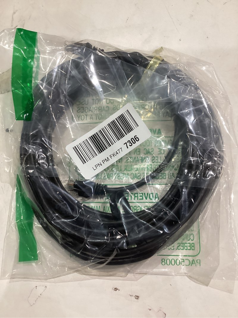 Condition photo showing Good Condition for Cable Matters 10Gbps Snagless Cat 6 Ethernet Cable - 25ft, Cat 6 Cable, Cat6 Cord, Ethernet Cord, Black 25 ft Black