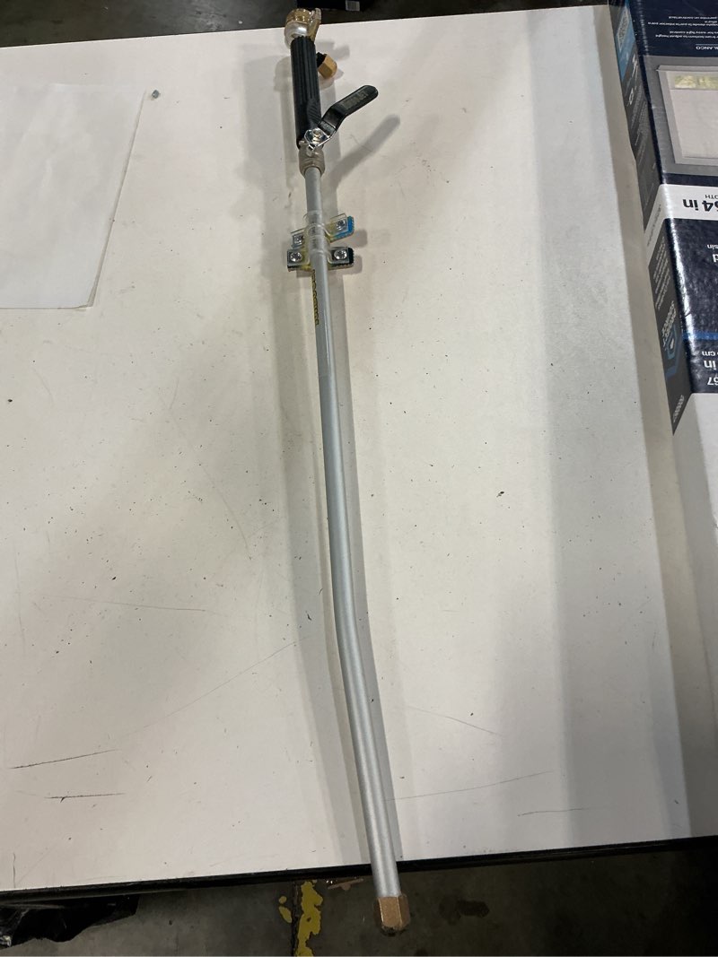 Condition photo showing Good Condition for turbo jet rear trigger adjustable spray garden hose nozzle - turn your hose into a power washer - easy attachment - 2 patterns
