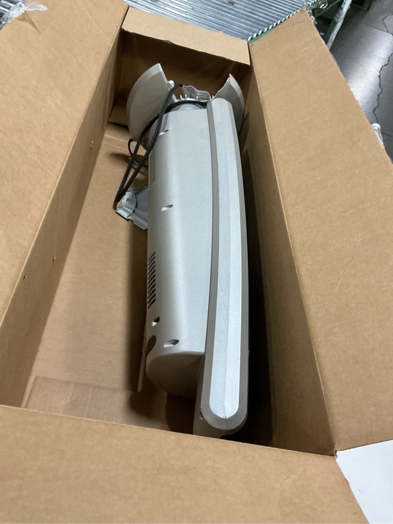 Condition photo showing As Is for Lasko Oscillating Digital Ceramic Tower Heater for Large Rooms, with Adjustable Thermostat, Timer and Remote Control, 29 Inches, 1500W, Black, 5586 Black 5586 Tower Heater space heater