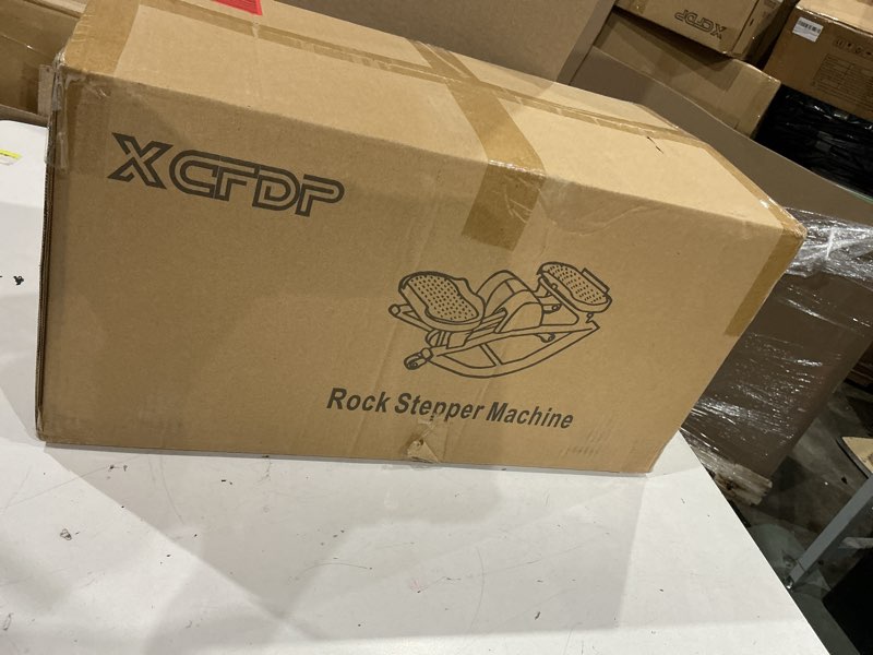 Condition photo showing New/Like New for the rock stepper side to side, u-shaped low-impact mini stepper, quiet lateral rocking step machine, compact stair stepper for home workout & leg glut black