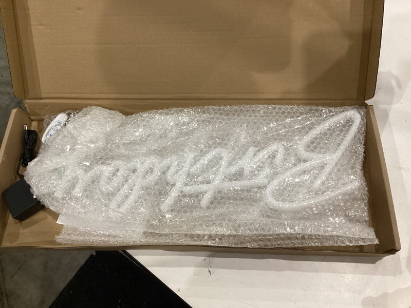 Condition photo showing Good Condition for 40"/23" happy birthday neon sign large - happy birthday sign 12v - happy birthday light up sign with dimmable switch - 2pcs happy birthday led sign for backdrop, party, celebration, decoration