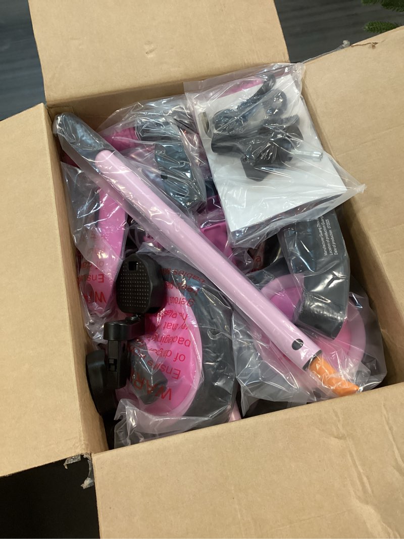 Condition photo showing Good Condition for newyoo Tricycle for Toddlers 1-3, Toddler Bike, 5 in 1 Trike with Push Handle, Christmas and Birthday Gift and Toy for Girls, Convert to Baby Balance Bike, Pink, TR008 Pink-b