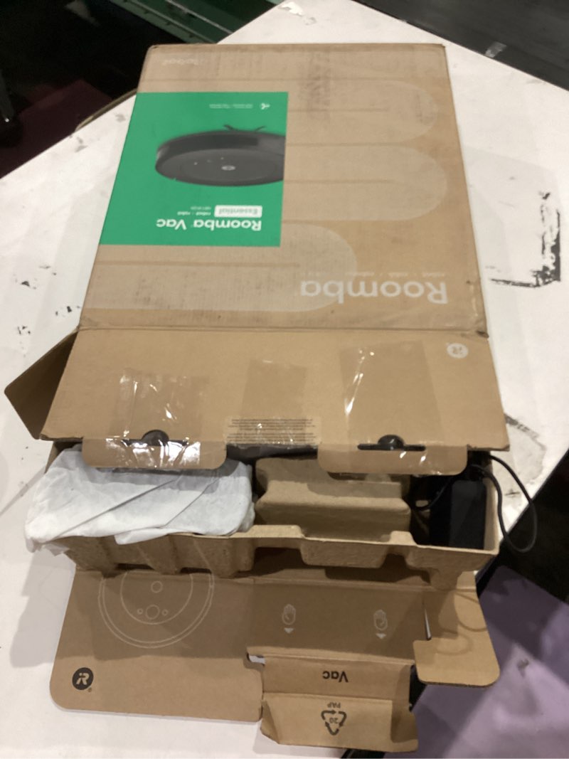Condition photo showing As Is for iRobot Roomba Vac Robot Vacuum (Q0120) - Easy to use, Power-Lifting Suction, Multi-Surface Cleaning, Smart Navigation Cleans in Neat Rows, Self-Charging, Alexa