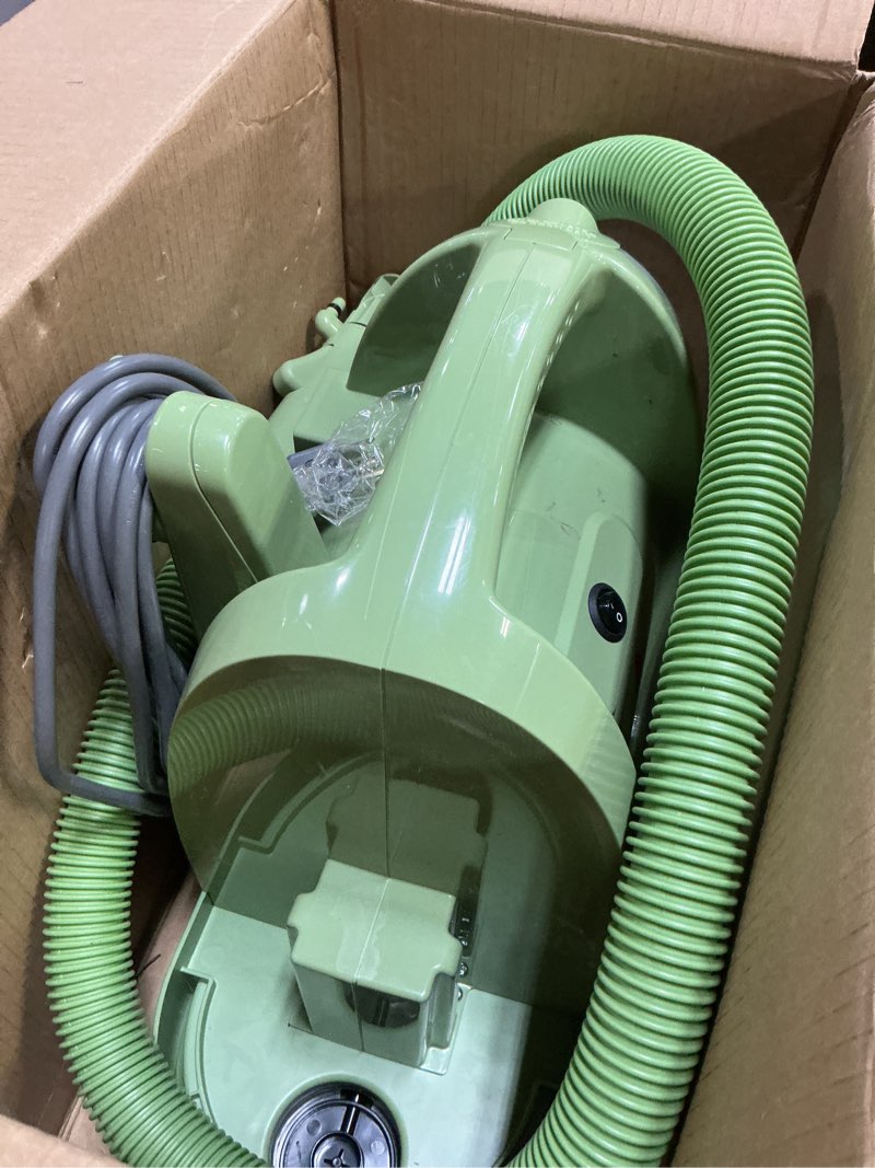 Condition photo showing As Is for bissell little green multi-purpose portable carpet and upholstery cleaner, car and auto detailer, with exclusive specialty tools, green, 1400b