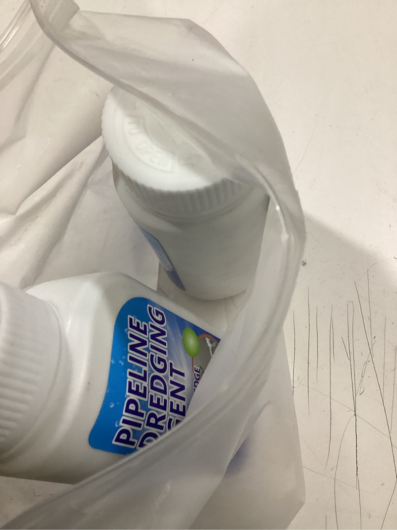 Condition photo showing Good Condition for 2PCS Powerful Pipe Dredging Agent,350ml Drain Clog Remover Agent,Fast Foaming For Kitchen Toilet Pipeline Quick Cleaners, Unclog Toilet Clog And Kitchen Sink Pipe Unblocker Powder