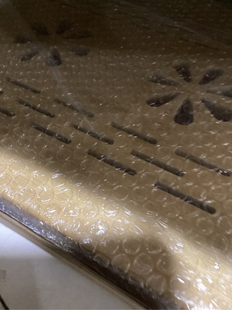 Condition photo showing Good Condition for Adjustable Bamboo Laptop Desk with Cooling Fan, Foldable Bed Tray for Breakfast, Writing, and Drawing, with Tilting Top and Drawer, Portable Lap Desk for Bed, Sofa, and Floor.