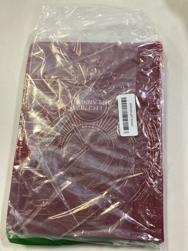 Condition photo showing Good Condition for legend planner pro hourly schedule - weekly & daily organizer with time slots. appointment book journal for work & personal, a4 (wine red) wine red gold foil a4 (8.5" x 11")