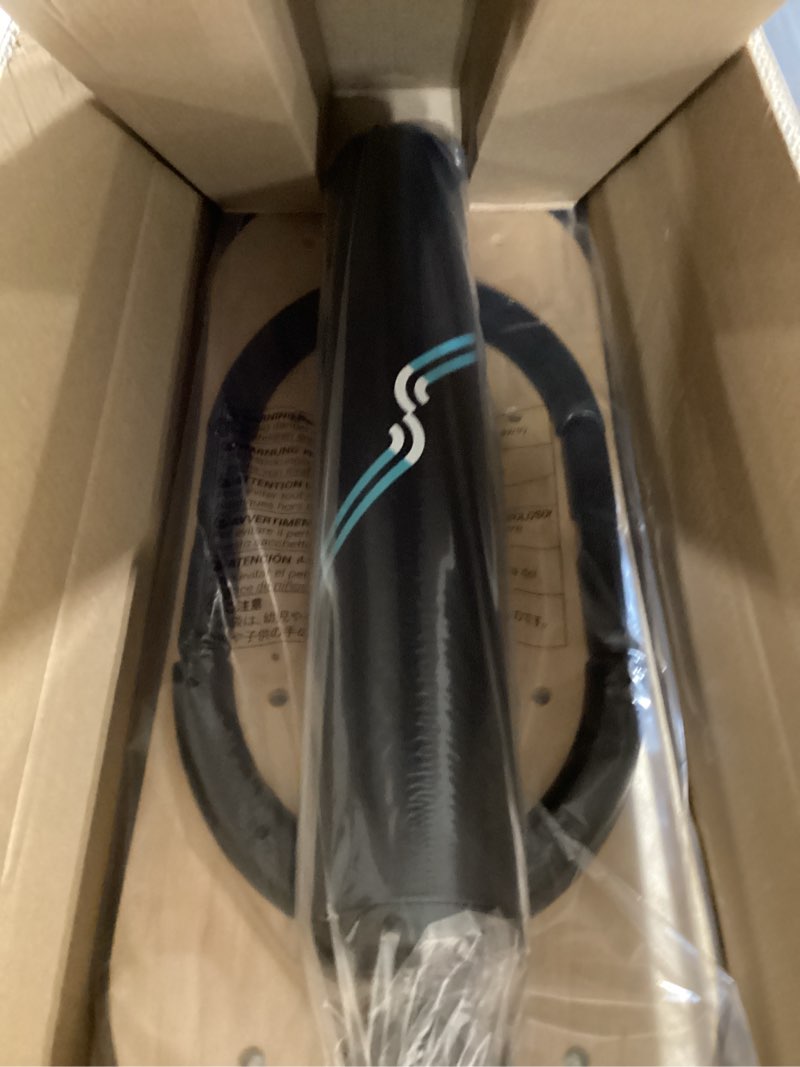 Condition photo showing Good Condition for Sportneer Balance Board 7 Modes Wobble Board with Adjustable Stoppers Exercise Balancing Stability Trainer for Improve Balance, Surf Trainer & Physical Therapy - Roller and 2.8'' Ball Included Black-Turquoise