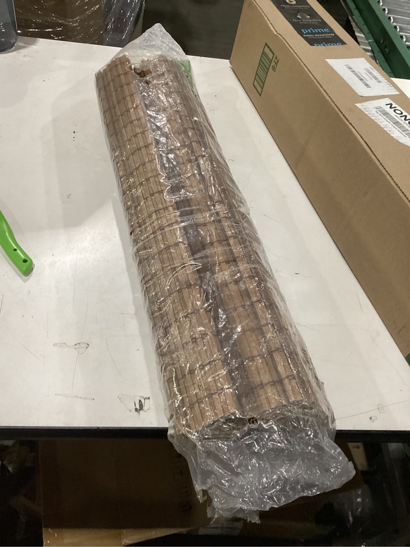 Condition photo showing Good Condition for CHICOLOGY Bamboo Roman Shades - Customer Favorite Blackout Blinds for Windows, Premium Quality, Ideal for Home, Moose (Blackout) Brown, 23" W X 64" H 23"W x 64"H Moose