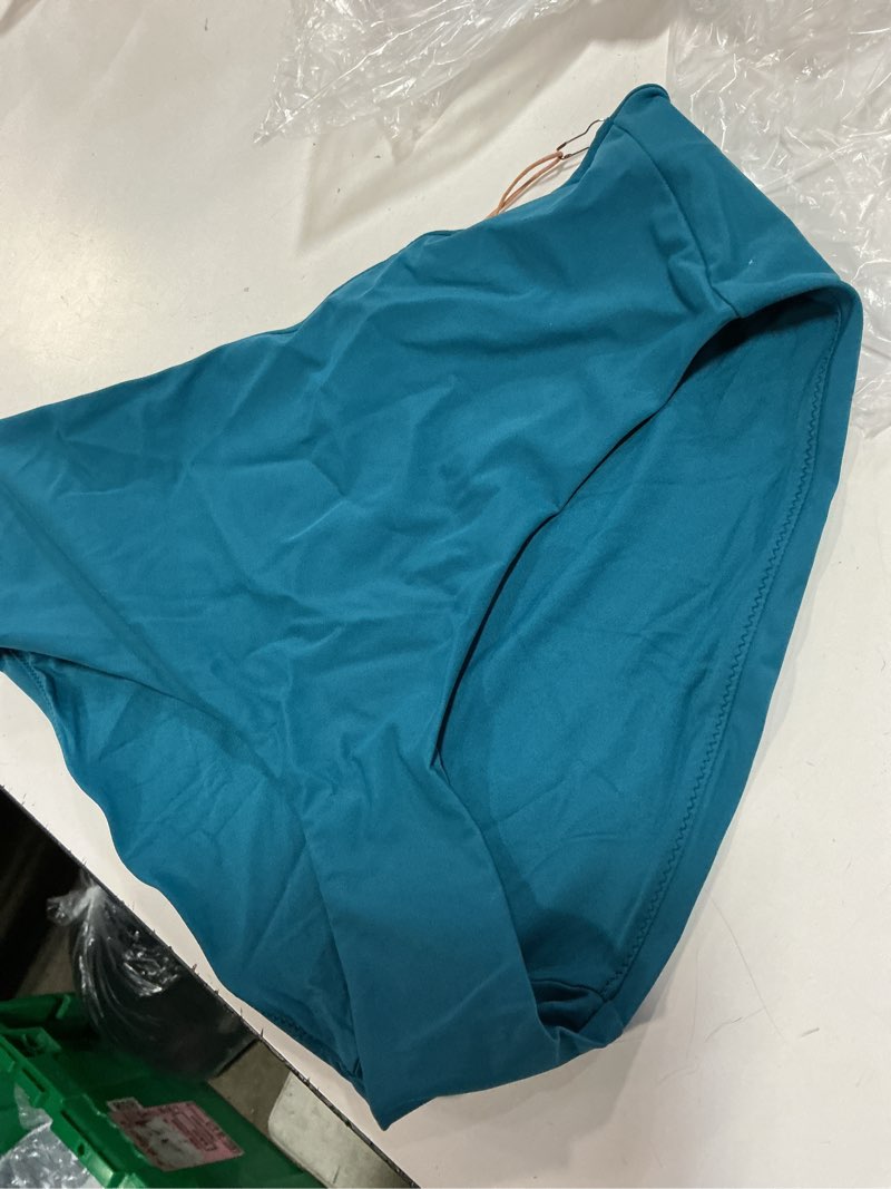 Condition photo showing Good Condition for italian high-rise bikini bottom, s, lagoon teal blue