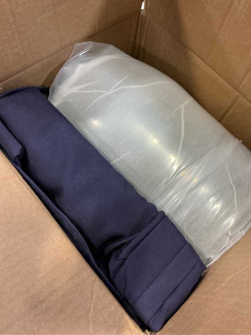 Condition photo showing New/Like New for outdoor bench cushion 45×18×3.5 in thick waterproof patio furniture cushions, patio porch swing replacement seat pad with tie straps and anti-slip, for backyard garden, navy blue navy blue 45 x 18 x 3.5 in