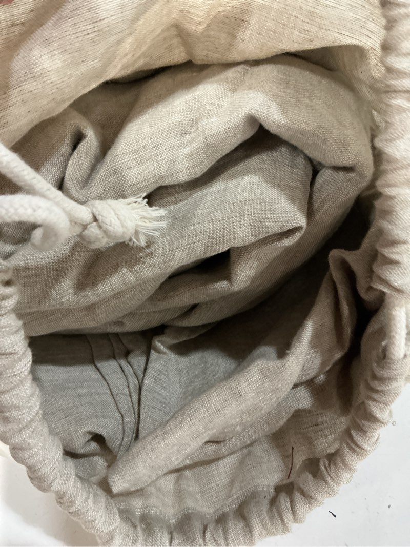 Condition photo showing Good Condition for european linen chambray duvet cover set, king/cal king, natural