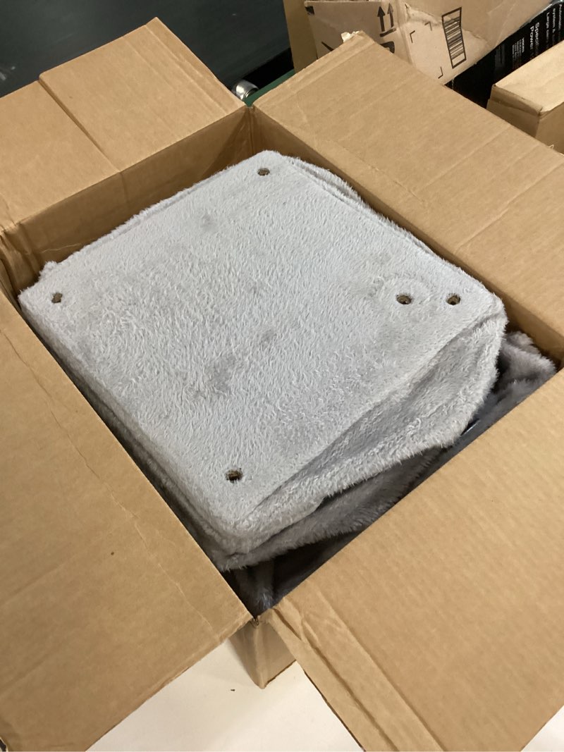 Condition photo showing New/Like New for PAWZ Road Cat Tree, 30 Inches Cat Tower with Dual Condos for Indoor Cats, Plush Cat House with Padded Perch, Scratching Ramp and Posts and Replaceable Balls-Gray 30 Inches Gray