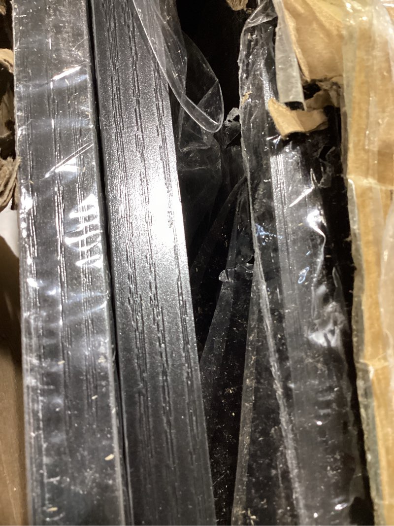 Condition photo showing Good Condition for acovy 48inch floating shelves for wall,10" deep floating shelves with metal brackets,wall mounted hanging floating shelf,wide display shelves for living room,bedroom,office,kitchen,black black 48"wx10"d-2pcs