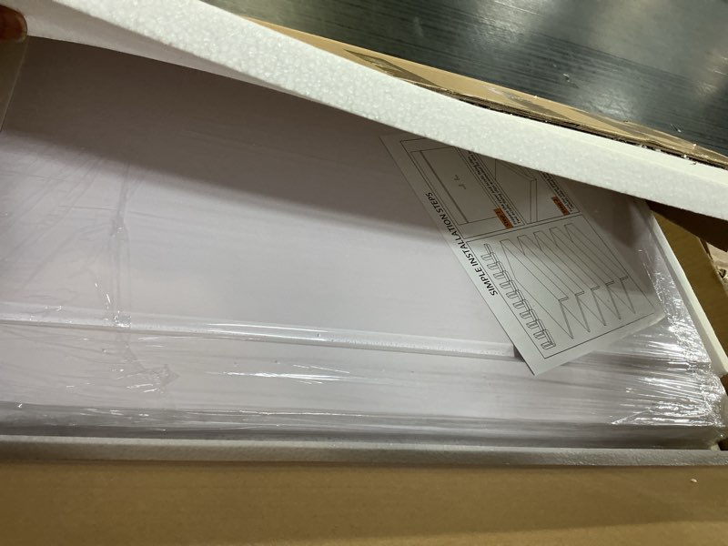 Condition photo showing Good Condition for wire rack covers for shelves, 24 * 12 inch wires shelf ccover, shelfs covers for wire shelving, easy to cut install wires shelf 0.31-inch thick moisture durable shelfs liner for kitchen, pantry white white 24w x 12d