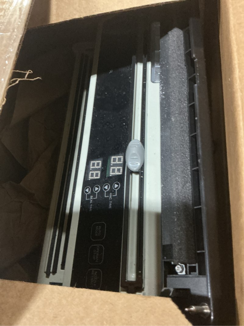 Condition photo showing As Is for Magic Seal MS175 Vacuum Sealer Machine for Food Preservation, Nozzle Type, Compatible with Mylar Bags, Adjustable Vacuum & Seal Time, Automatic and Manual Mode
