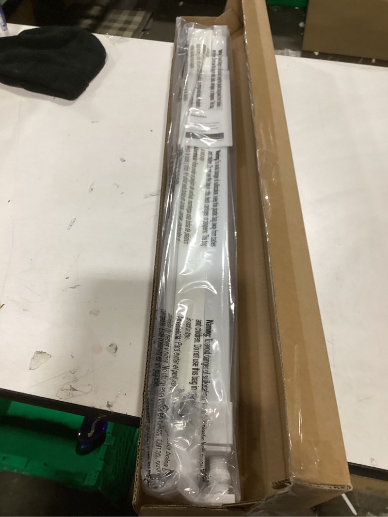 Condition photo showing Good Condition for LazBlinds Cordless Cellular Shades, No Tools No Drill Light Filtering Honeycomb Shades Pleated Blinds for Windows, 33'' W x 64'' H, White Light Filtering-white 33'' W x 64'' H