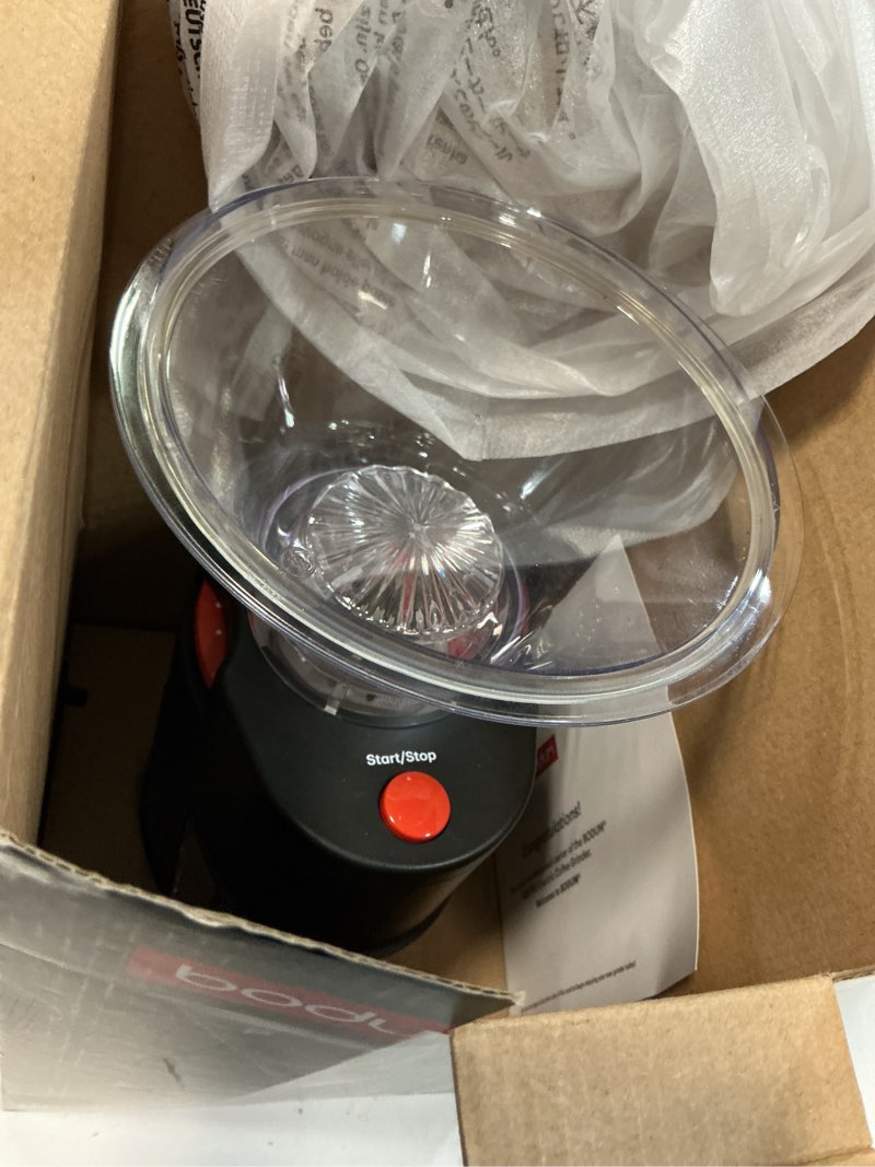 Condition photo showing Good Condition for bodum bistro conical burr electric coffee grinder black: 12 settings, stainless steel, bpa-free, coarse to fine grind