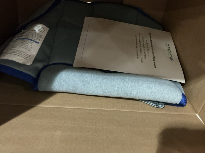 Condition photo showing Good Condition for patient aid padded sit-to-stand patient transfer sling pasa1 with back support padding and assist straps for moving 90-135 lb users, works with most lifts - patient lift sling - stand assist small