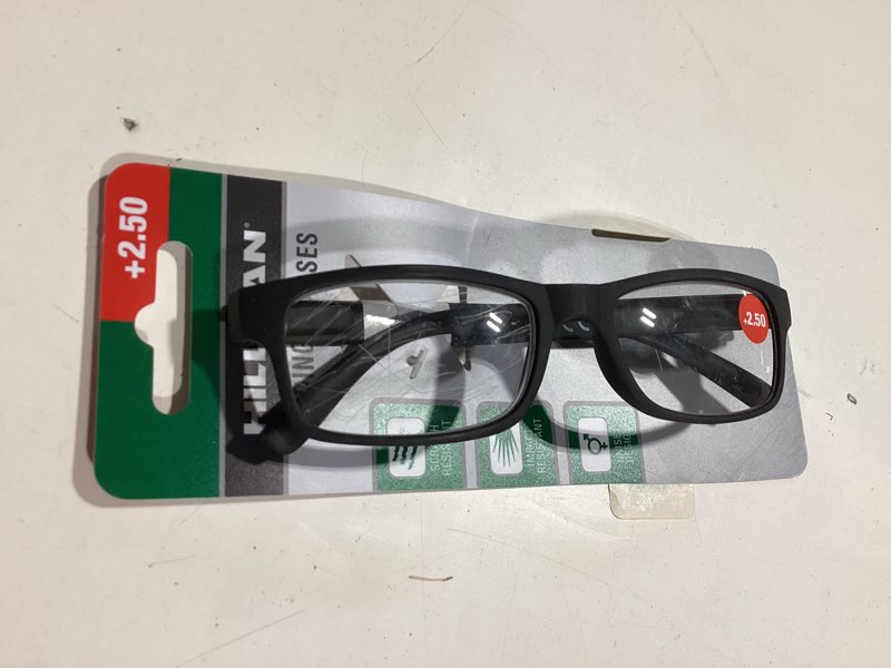 Condition photo showing Good Condition for hillman adult unisex black plastic reading glasses