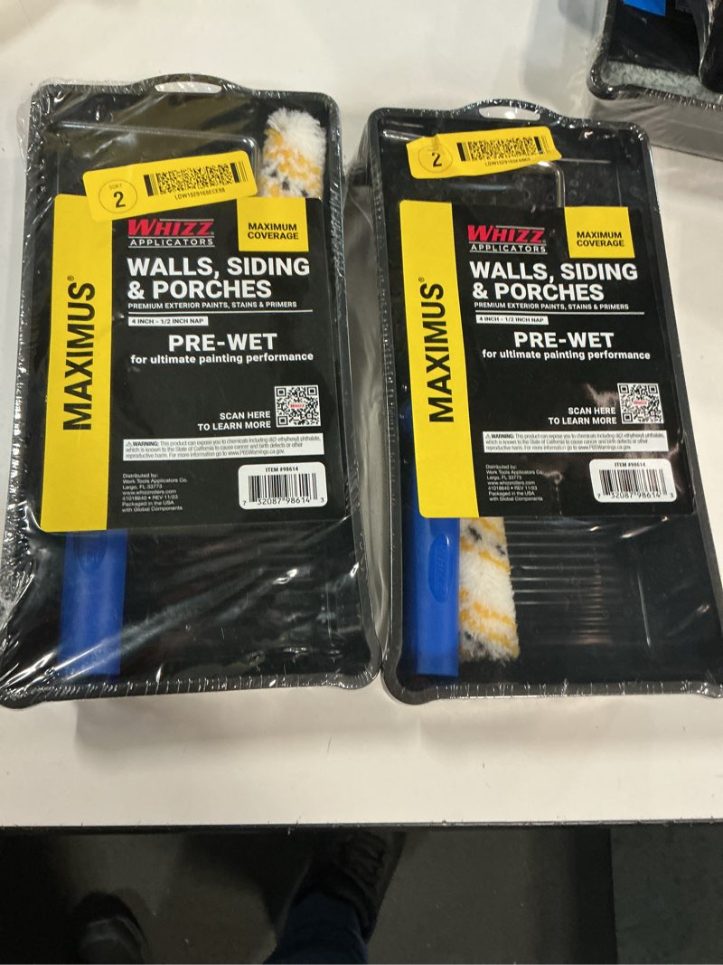 Condition photo showing New/Like New for   2 pack WHIZZ 1 x 3/8-in Nap MICROLON Ceilings and Walls