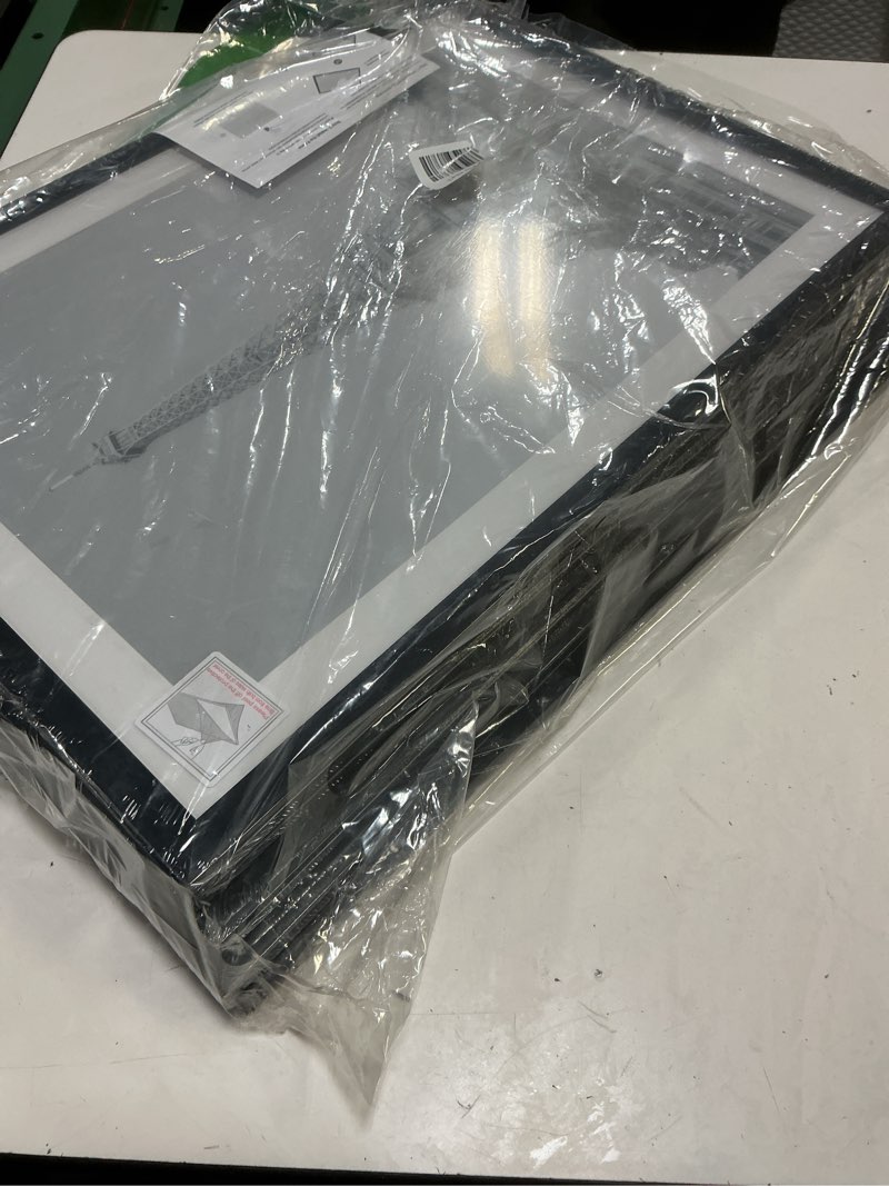 Condition photo showing Good Condition for upsimples 16x24 picture frame set of 5, display pictures 14x20 with mat or 16 x 24 without, wall gallery poster frames, black black 16x24