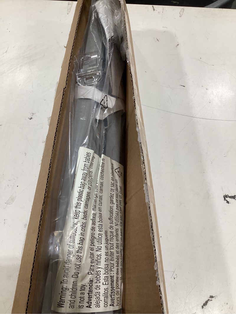 Condition photo showing As Is for lazblinds no drill blinds for indoor windows, cordless 1" vinyl mini blinds, privacy s-curve blinds for windows, room darkening horizontal window blinds and shades for home, 20" w x 48" h, grey grey 20" w × 48" h