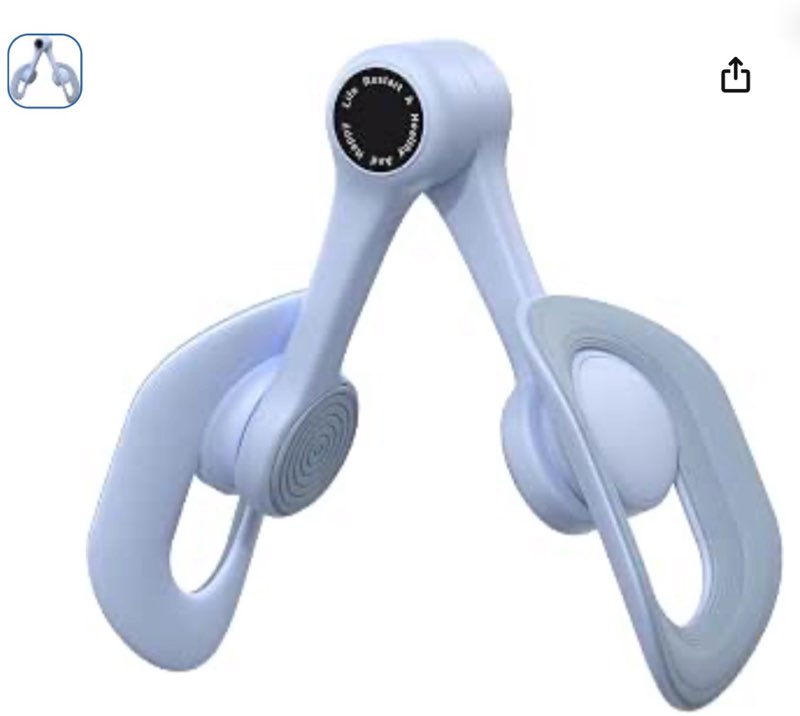 merach thigh trainer, pelvic floor muscle trainer, inner thigh exercise workout equipment for home gym, pelvic floor strengthening women(blue)