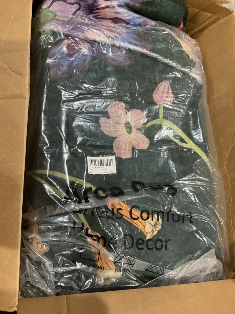 Condition photo showing As Is for lahome 8'x10' boho floral area rug