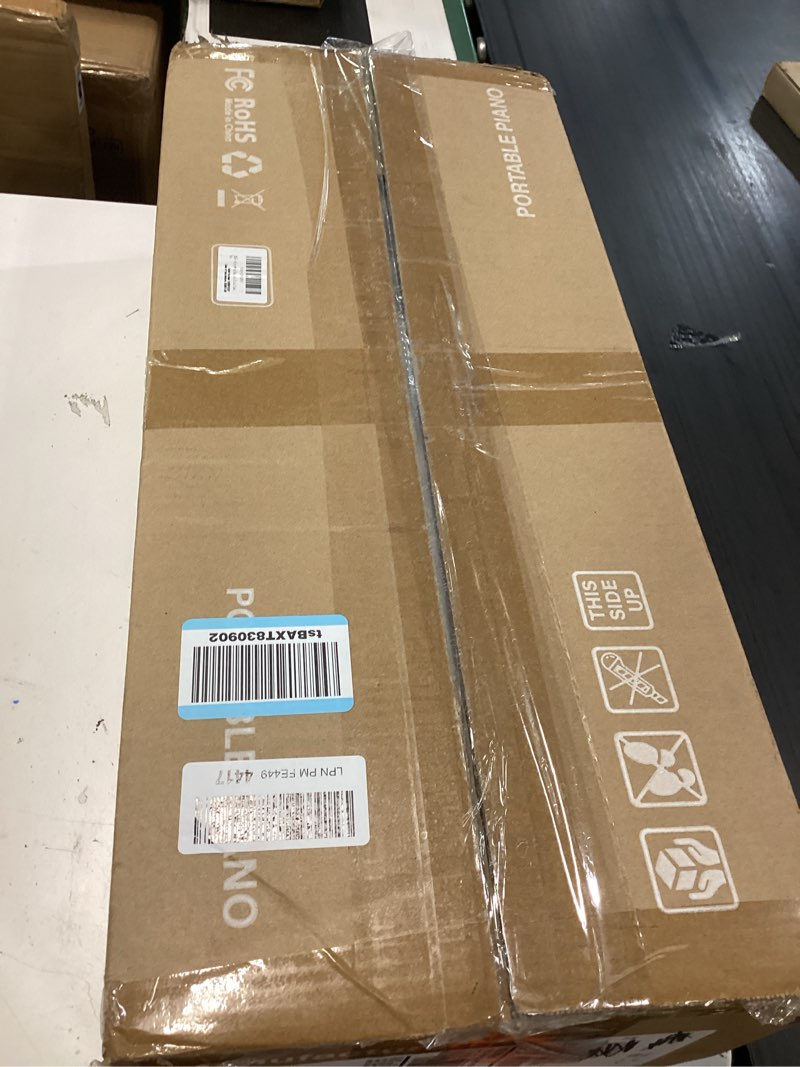 Condition photo showing New/Like New for portable keyboard piano 88 key, digital piano with magnetic connection for beginners, travel foldable electric piano keyboard, sensitive keys, sustain pedal, sheet music stand, piano bag