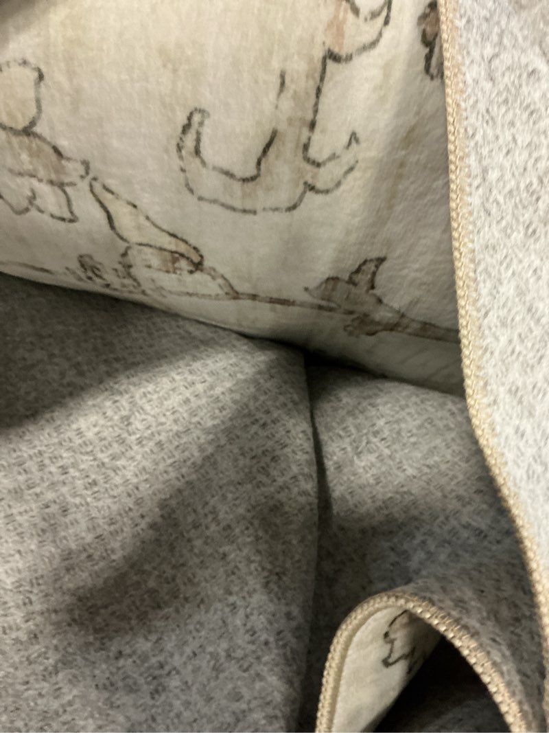 Condition photo showing New/Like New for area rugs 9x12 living room: lagre vintage living room rug with non-slip backing low pile rugs soft indoor floor thin carpet non shedding neutral carpets for bedroom dining room farmhouse nursery beige 9' x 12' (rectangular) beige