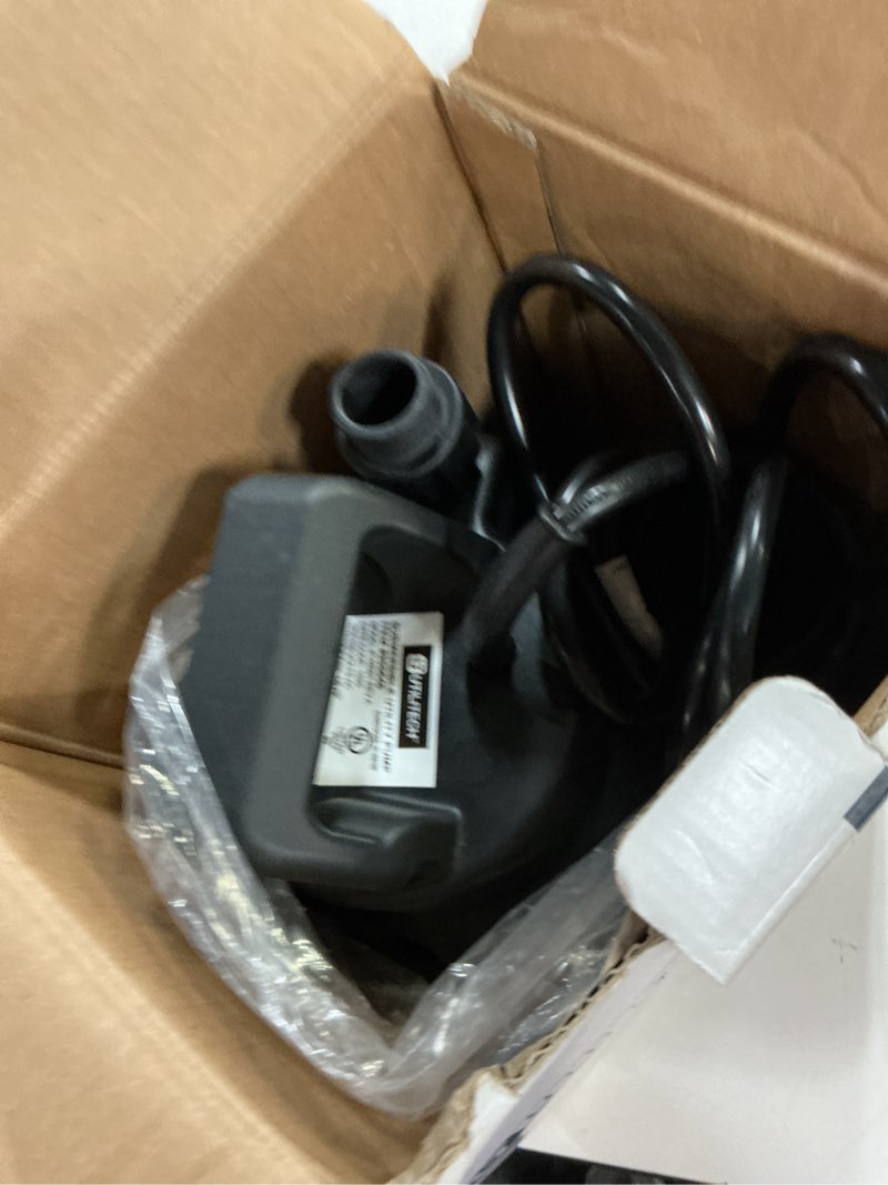 Condition photo showing As Is for utilitech 0.167-hp thermoplastic submersible utility pump
