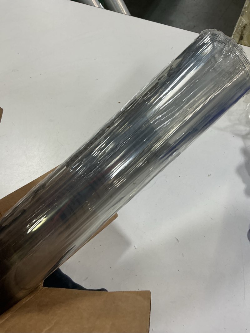Condition photo showing New/Like New for OstepDecor Clear Table Protector 40 x 70 Inch, 2mm Thick Plastic Table Cover, Waterproof PVC Clear Table Cover Protector, Desk Protector Mat, Writing Desk Pad for Desktop, Coffee & Dining Room Table 40" x 70" (Rectangular) Crystal Clear 2mm