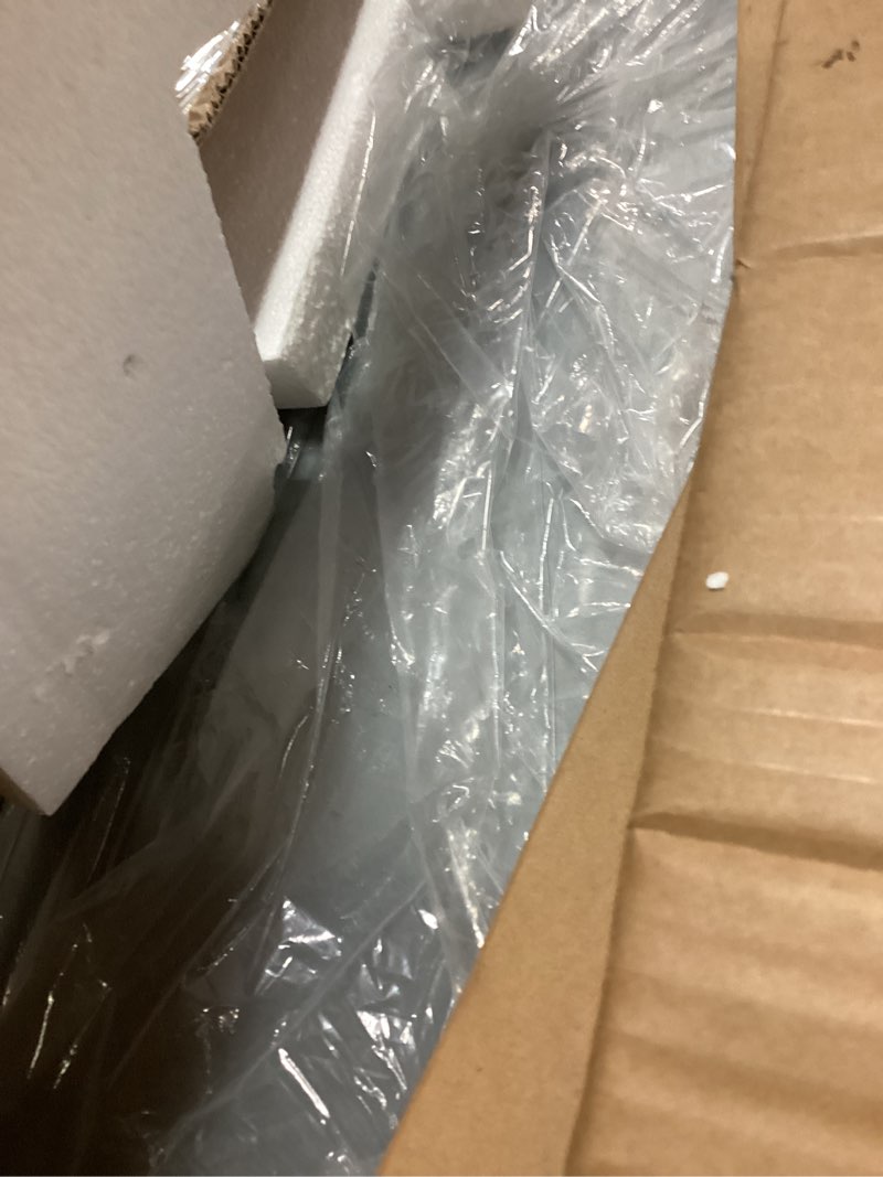 Condition photo showing As Is for Hermitlux 30 inch Built-in/Insert Range Hood, 600 CFM 3 Speed Vent Hood, Ducted/Ductless Convertible, Stainless Steel Range Hoods with Bright LED Light, Baffle Filters and Charcoal Filters Modern Design