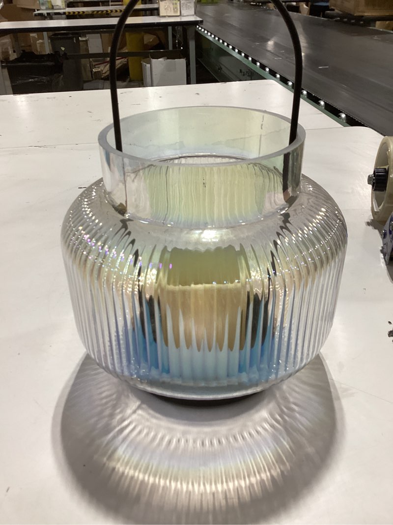 Condition photo showing Good Condition for style selection clear glass led light outdoor decorative lantern