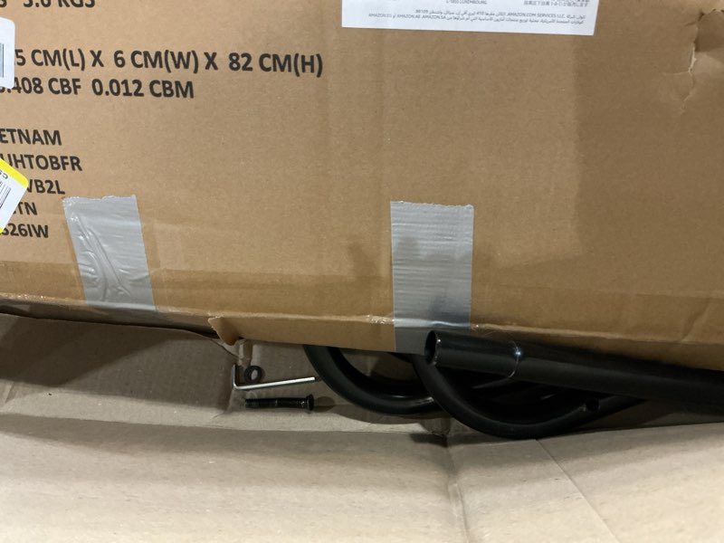 Condition photo showing As Is for amazon basics cooling breathable elevated dog bed with metal frame for large dogs, 51" x 31" x 8", grey