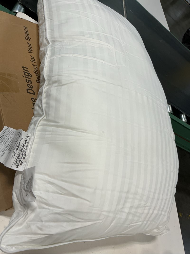 Condition photo showing As Is for  beckham hotel collection bed pillows king size set of 2 | down alternative pillow for back, stomach or side sleepers