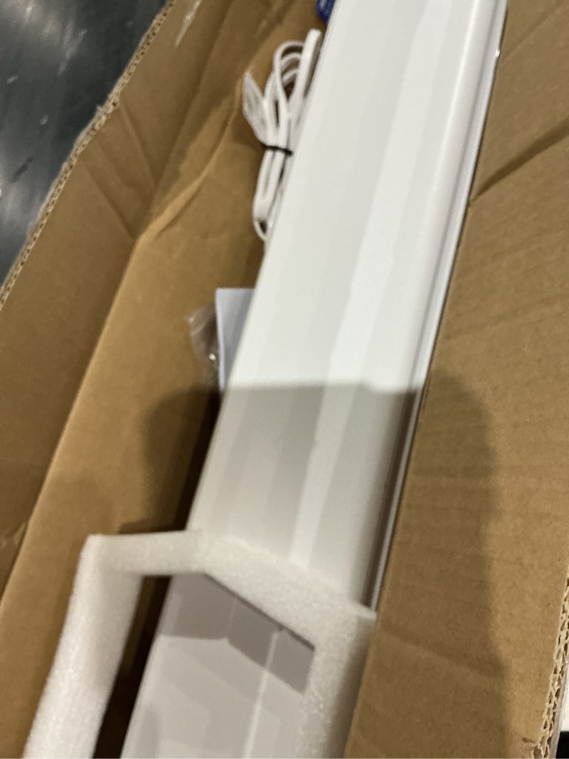 Condition photo showing As Is for dreo smart tower fan for bedroom, floor standing bladeless oscillating fan with remote, 9 speeds, 4 modes, 12h timer, for indoor bedroom home office, wifi voice control white smart wifi fan