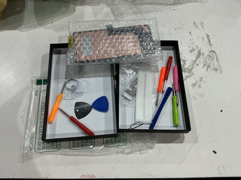 Condition photo showing As Is for [with bracket] swark new tft lcd display digitizer replacement for pixel 7 gvu6c gqml3 6.7" lcd touch screen digitizer assembly with upgraded repair tools kit-no fingerprint function