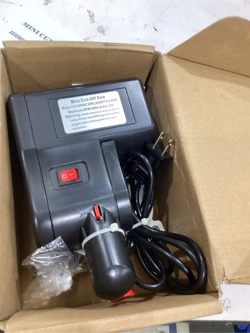 Condition photo showing Good Condition for beamnova mini cut-off saw for crafts & small materials, 2” blade precision cutter, max 12mm non-metal / 10mm soft metal, compact hobby tool (not for large wood or heavy-duty use)