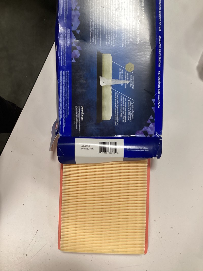 Condition photo showing New/Like New for purolator advanced engine air filter purolator one a24278 for nissan infinity