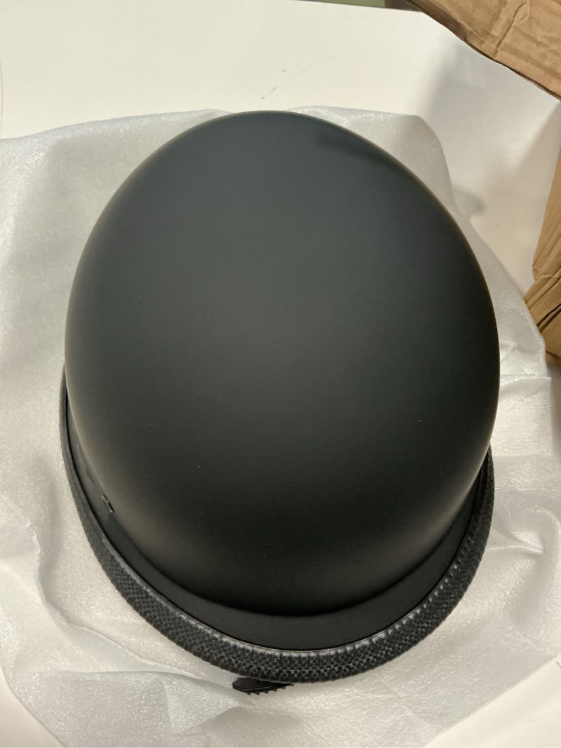 Condition photo showing Good Condition for half motorcycle helmet halfs shell helmet german style motorcycles helmets large matte black