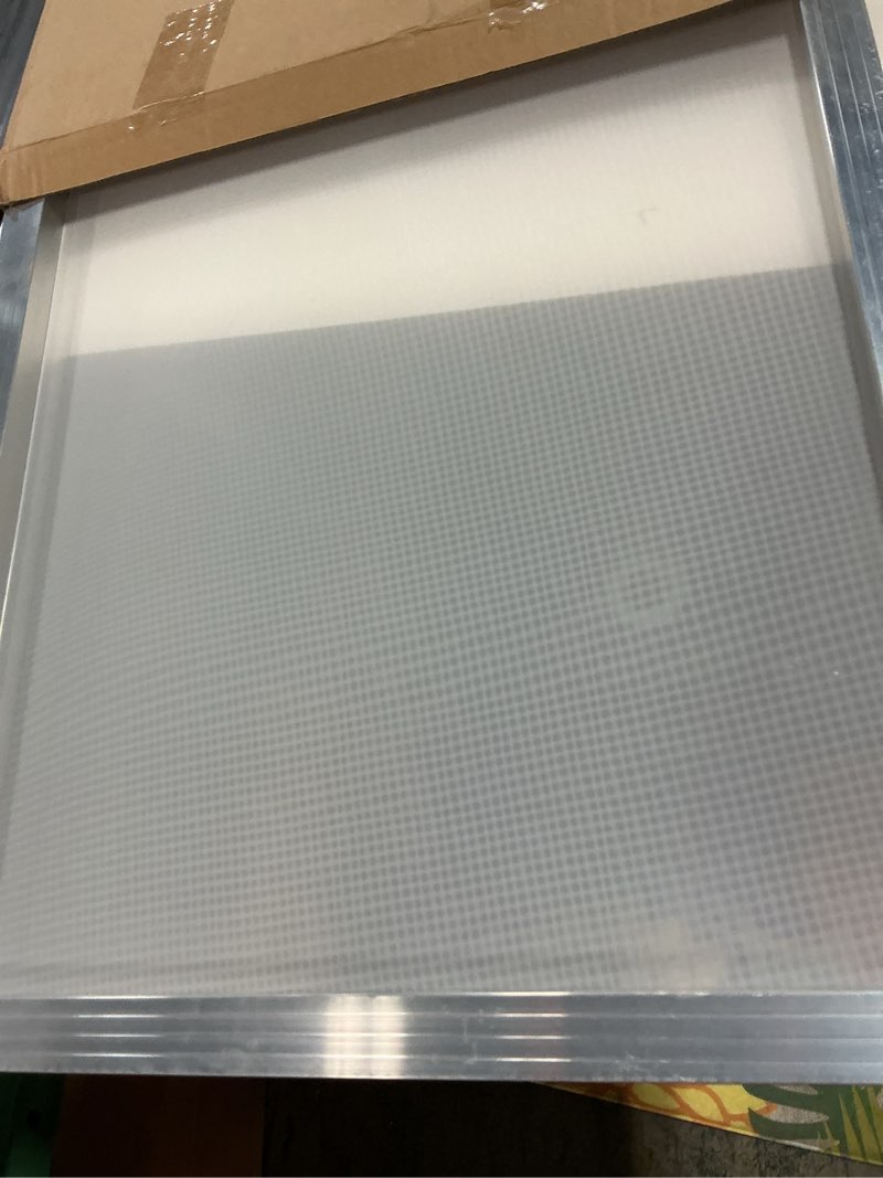 Condition photo showing As Is for Aluminum Silk Screen Printing Screens 20 x 24 Inch Frame-110 White Mesh (2 PCS)