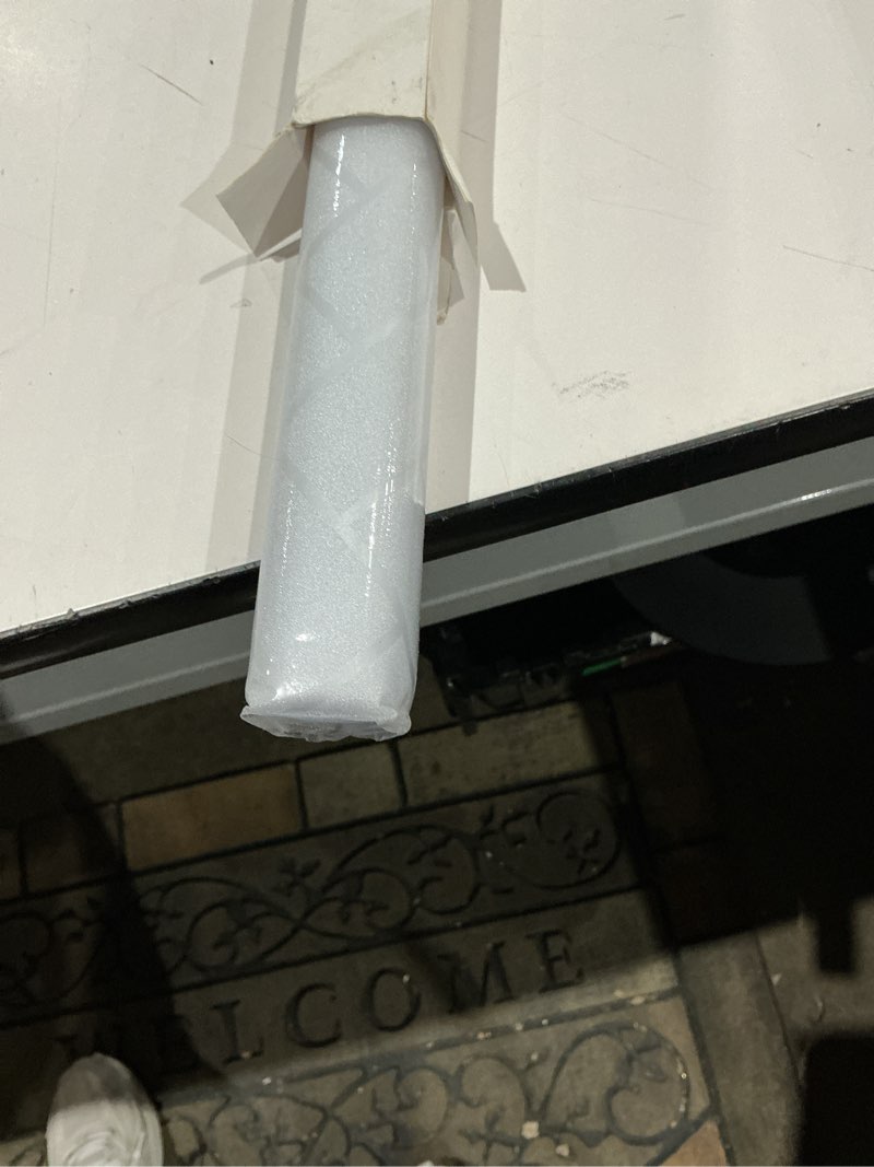 Condition photo showing Good Condition for rabbitgoo window privacy film, frosted glass decorative static cling sticker sun blocking vinyl covering for home kitchen living room bathroom, 23.6 x 78.7 inches white 23.6" x 78.7"