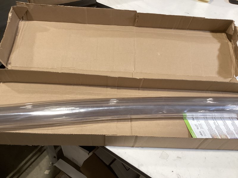 royhom clear table protector 39 x 63 inch - 1.5mm thick plastic table cover, clear table cover prote
