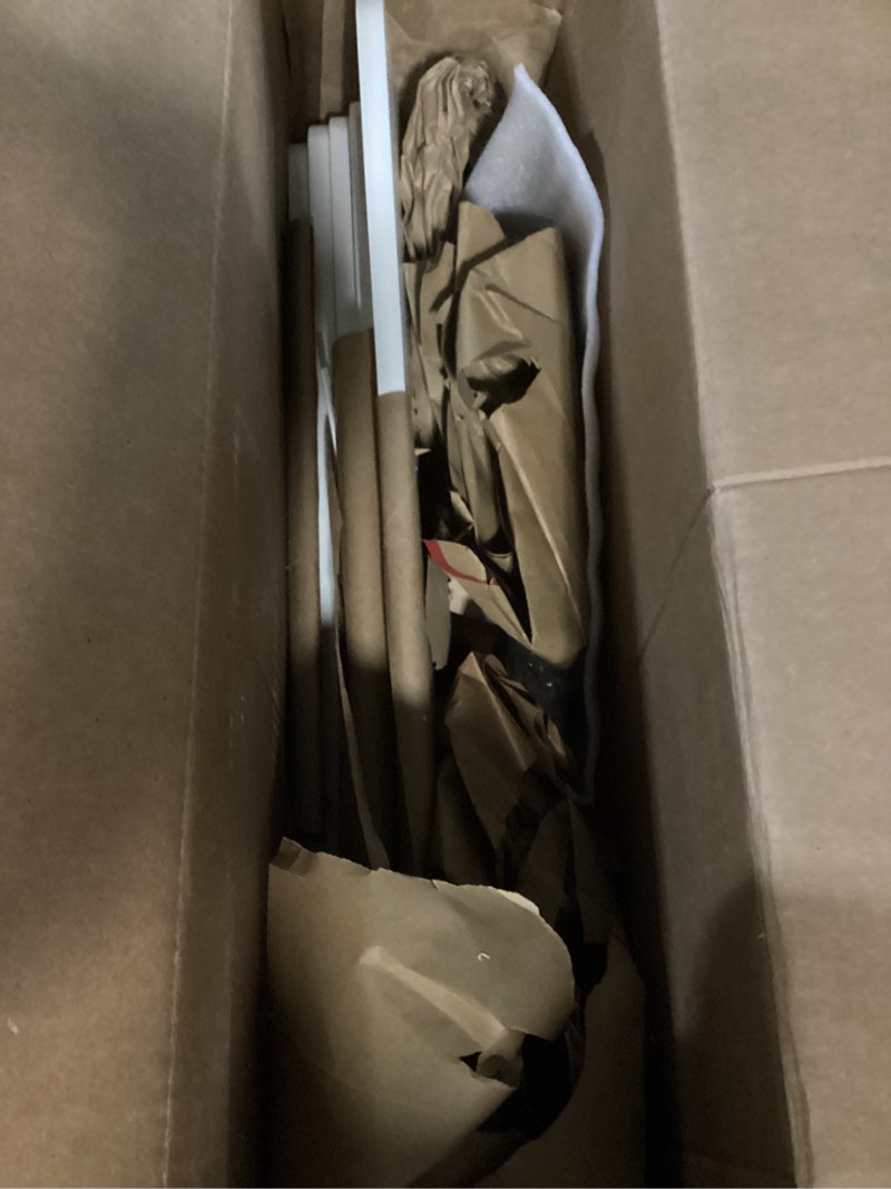 Condition photo showing As Is for IOTXY 5-Tier Wooden Shelf Bookcase - Modern Open Bookshelf, Free Standing Storage Rack, Multifunctional Display Stand for Home and Office, White, Rectangle 5-Tier White