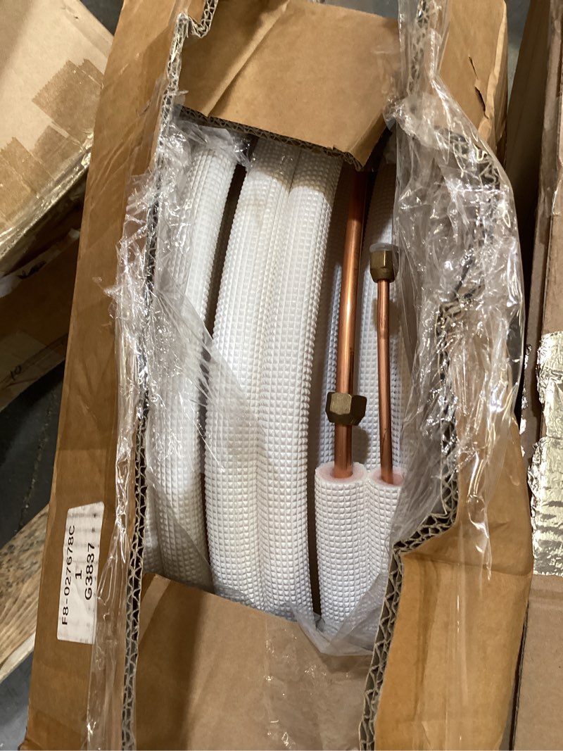 Condition photo showing Good Condition for findmall 50ft air conditioning tubing hose extension 1/4 and 3/8 insulated red copper hoses fit for mini split air conditioner