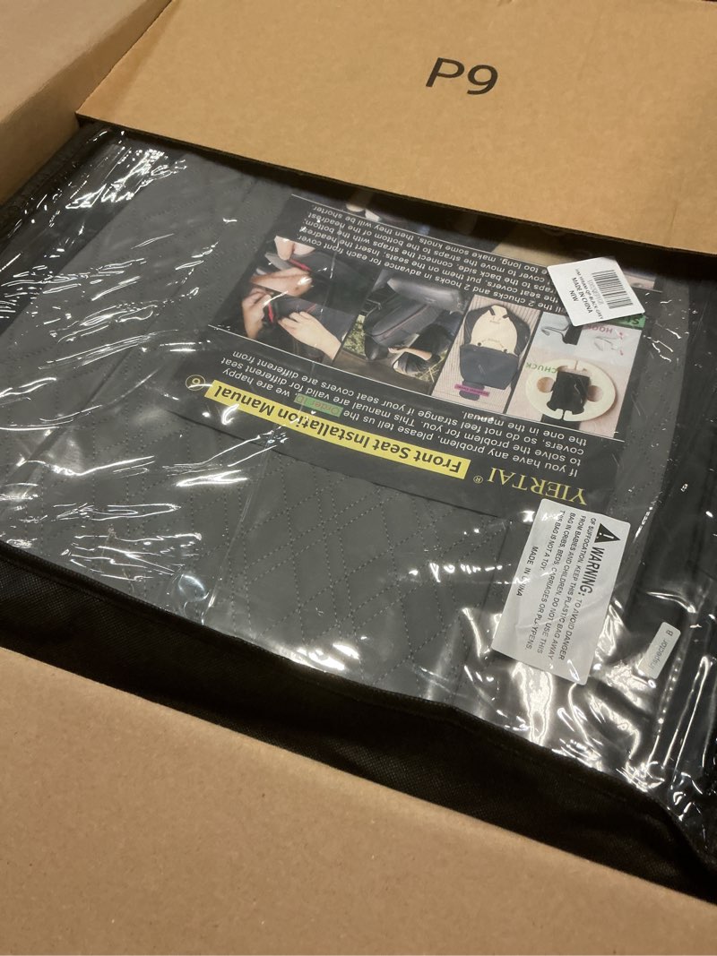 Condition photo showing Good Condition for YIERTAI Car Seat Covers Compatible with Dodge Ram Custom Fit 2009-2025 1500 2500 3500 Pickup Classic Bighorn Longhorn Laramie Crew Double Mega Cab Tradesman Truck Front Pair Black Gray Gray Front