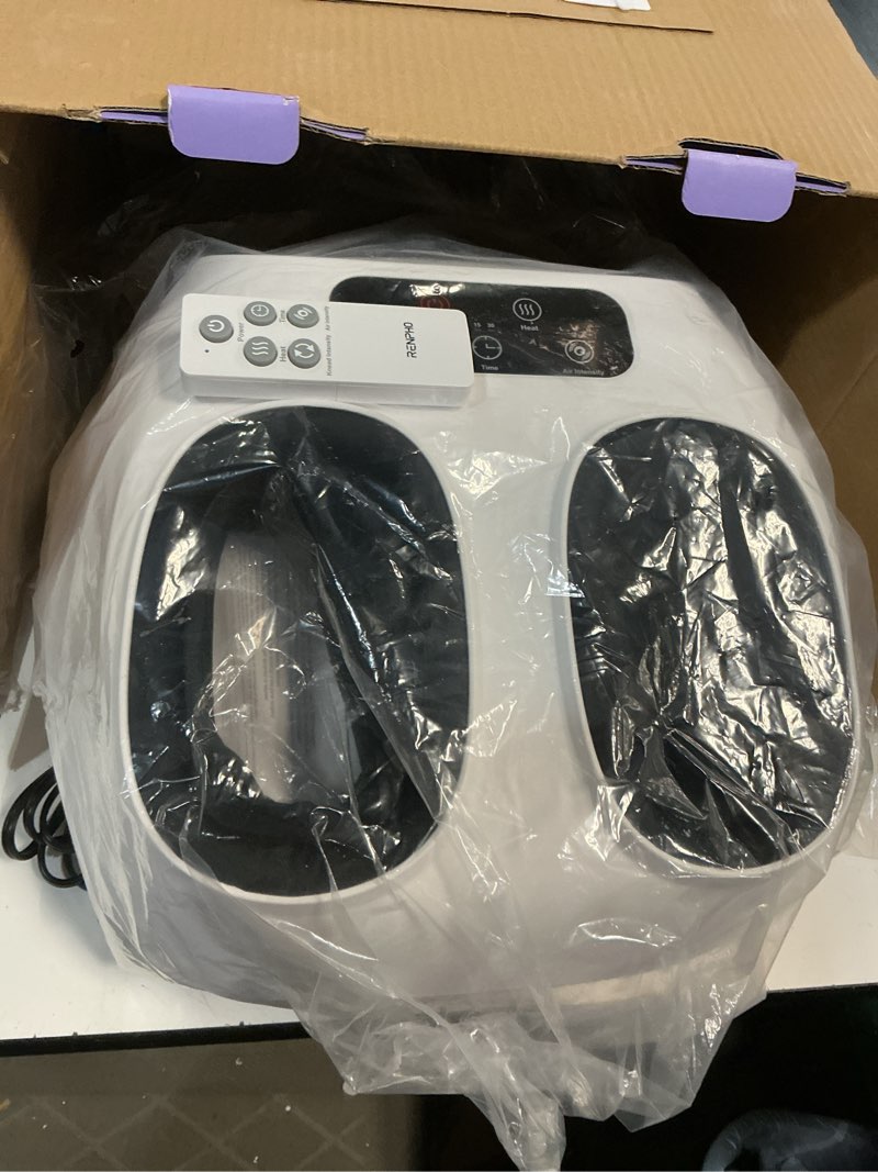 Condition photo showing New/Like New for RENPHO Foot Massager Machine with Heat [2026 Upgraded], Shiatsu Foot Massager for Plantar Fasciitis, Birthday Gifts for Women, Wireless Control, Up to Size 14, WH